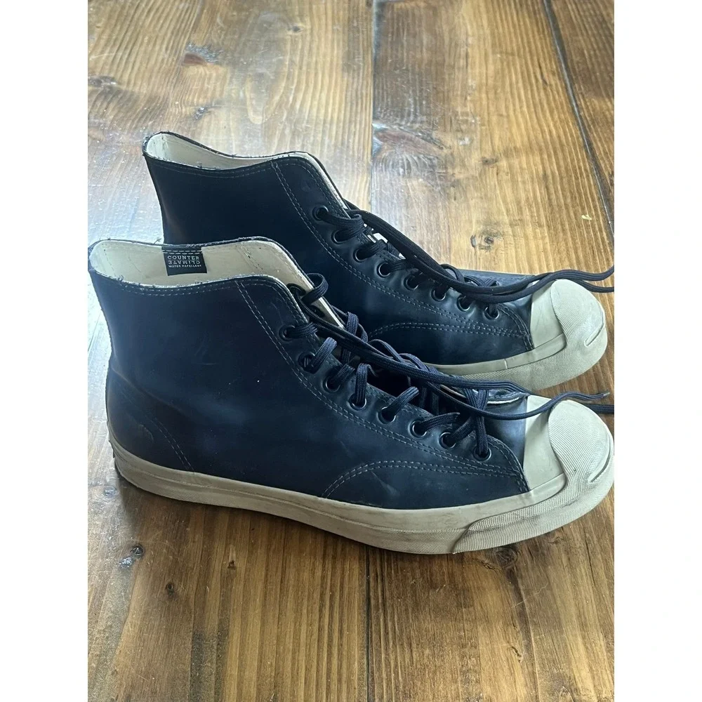 Converse Jack Purcell Counter Climate High Top Navy Blue Sneakers Mens 11 - Picture 2 of 11